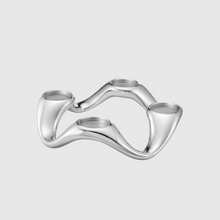 Lade das Bild in den Galerie-Viewer, Cobra Round Candleholder Stainless Steel Mirror