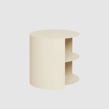 Lade das Bild in den Galerie-Viewer, Hide Side Table Ivory by Karoline Fesser