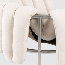 Lade das Bild in den Galerie-Viewer, Puffy Lounge Chair by Faye Toogood - Natural / Stainless steel