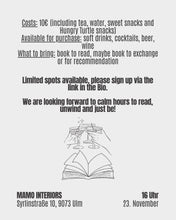 Lade das Bild in den Galerie-Viewer, Reading Party by MAMO INTERIORS x cocon_book x FTLO Book Club