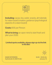 Lade das Bild in den Galerie-Viewer, The 2026 Vision Ritual – From Cacao to Creation in Collaboration with FTLO