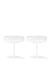 Lade das Bild in den Galerie-Viewer, Ripple Champagne Saucers - Set of 2 frosted