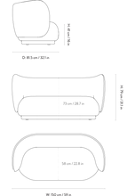 Lade das Bild in den Galerie-Viewer, Rico 2-Seater Louisiana - Sand/ Black