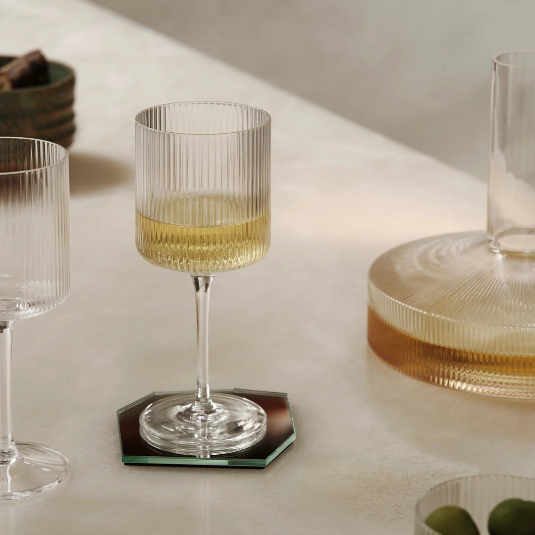Ripple White Wine Glasses - Set of 2