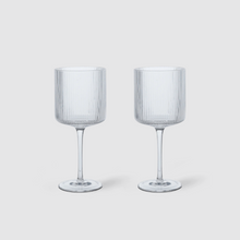 Lade das Bild in den Galerie-Viewer, Ripple White Wine Glasses - Set of 2
