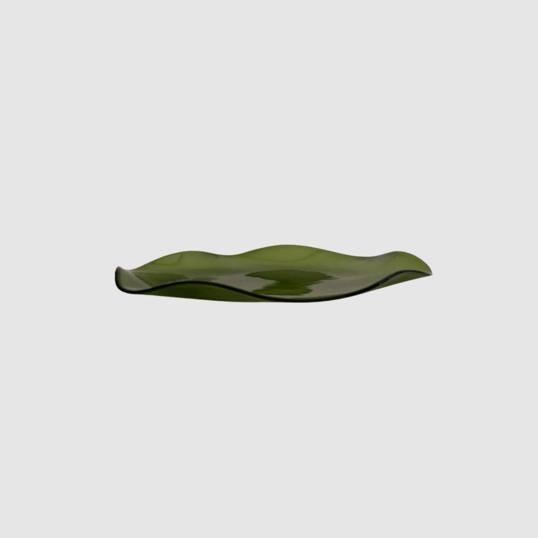 Large Petal Plate Olive by Sophie Lou Jacobsen