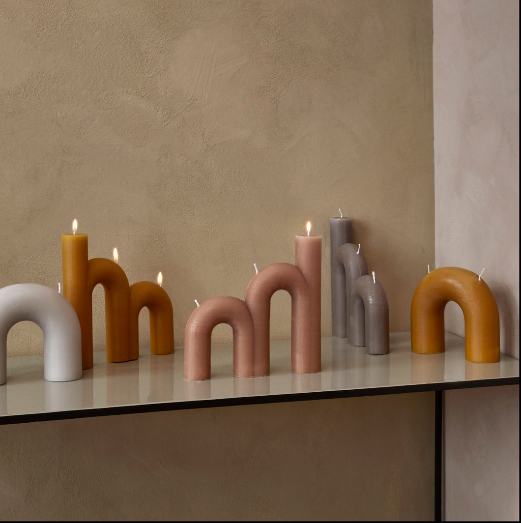 Bend Candle - indian tan